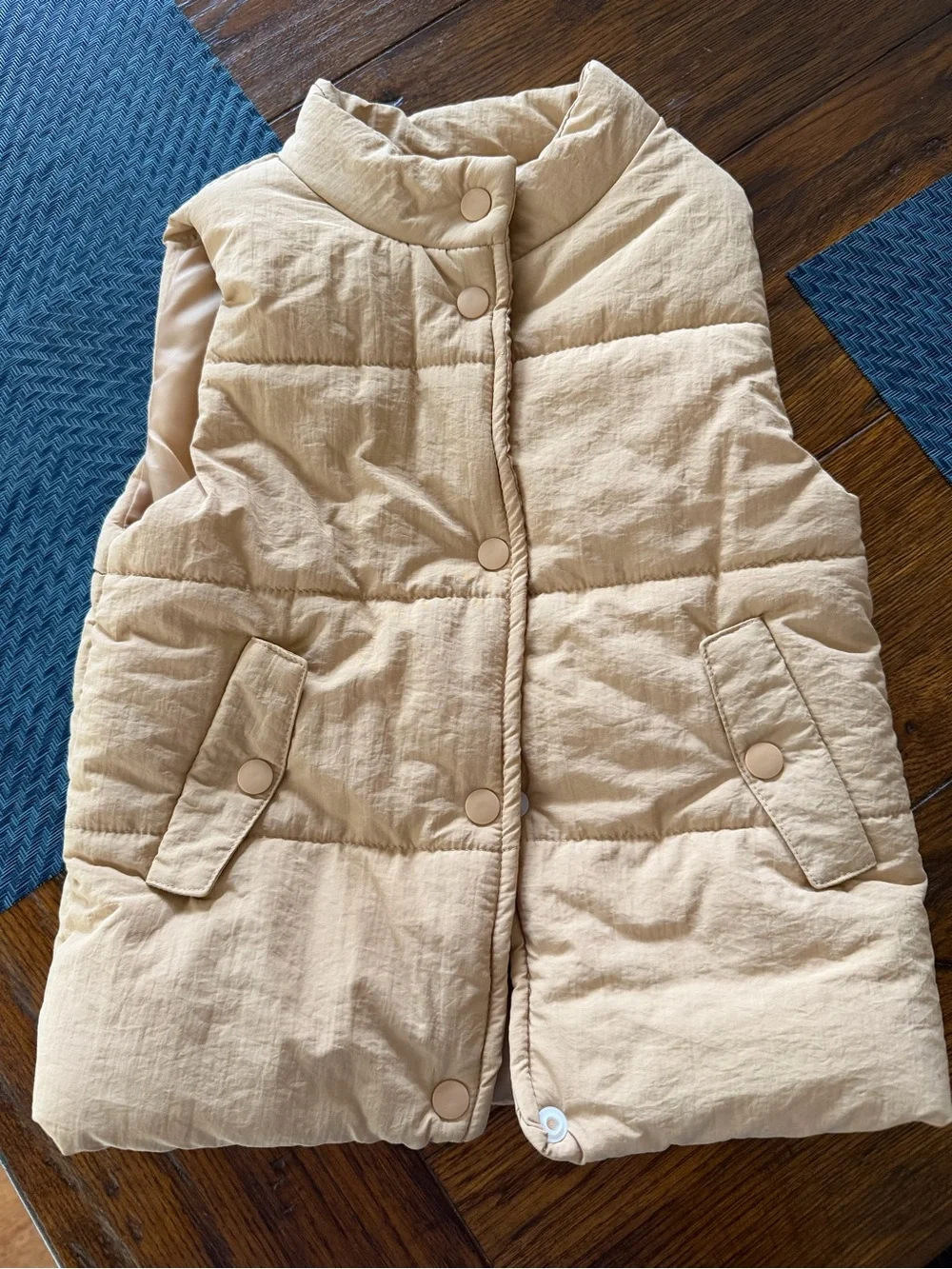 Jessica Simpson Neutral Tan Kids Puffer Vest
